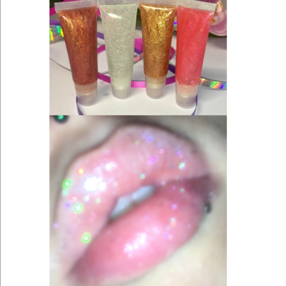 4 poppin Glitter Glosses 8ml